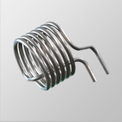 Coil with elliptic tube diam 500 - surface from 8 to 11.5 square meters