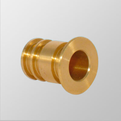 Turned brass plug locking